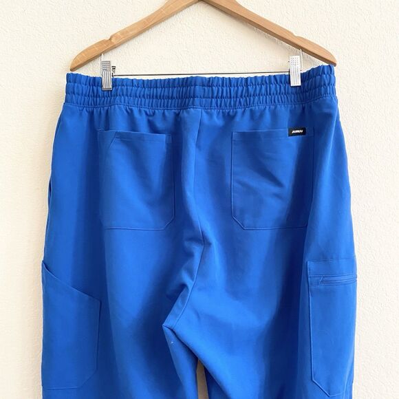 Jaanuu Jogger Scrub Pants Womens Size 1X Blue Adult Polyester Bottoms Pockets - Picture 10 of 11